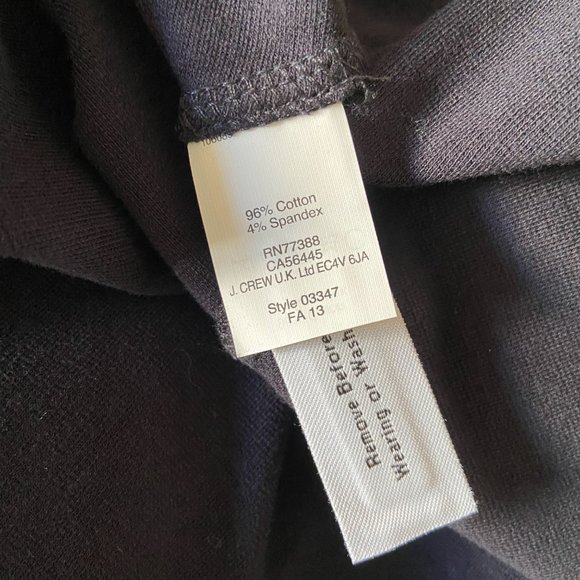 NWT Navy J. Crew drop waist dress with white trim size 2 - Picture 11 of 11